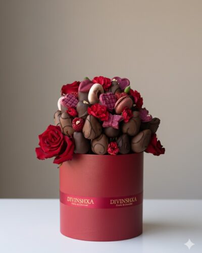 Bouquet fraises enrobées de chocolat